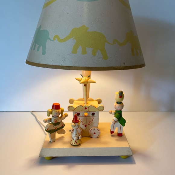 Adorable Vintage Nursery Lamp with Music Box and Nightlight by IRMI Originals - Picture 7 of 11